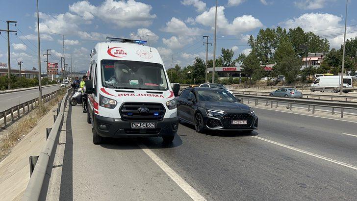 Kocaeli'de bariyerlere çarpan motosikletin sürücüsü yaralandı G2