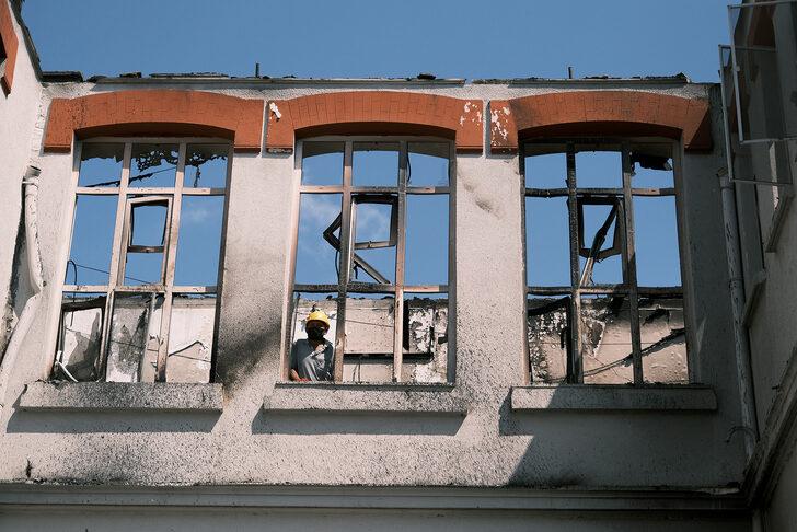 Balıklı Rum Hastanesi'ndeki yangının binanın taşıyıcı unsurlarına zarar vermediği tespit edildi G5