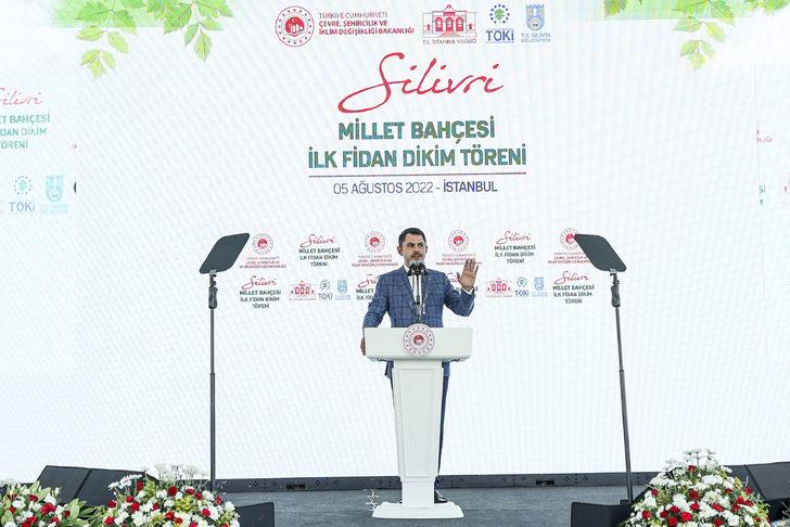 Silivri Millet Bahçesi'nde ilk fidanlar dikildi G4