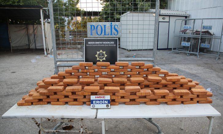 Mersin'de 105 kilogram eroin bulunmasıyla ilgili yakalanan şüpheli tutuklandı G5
