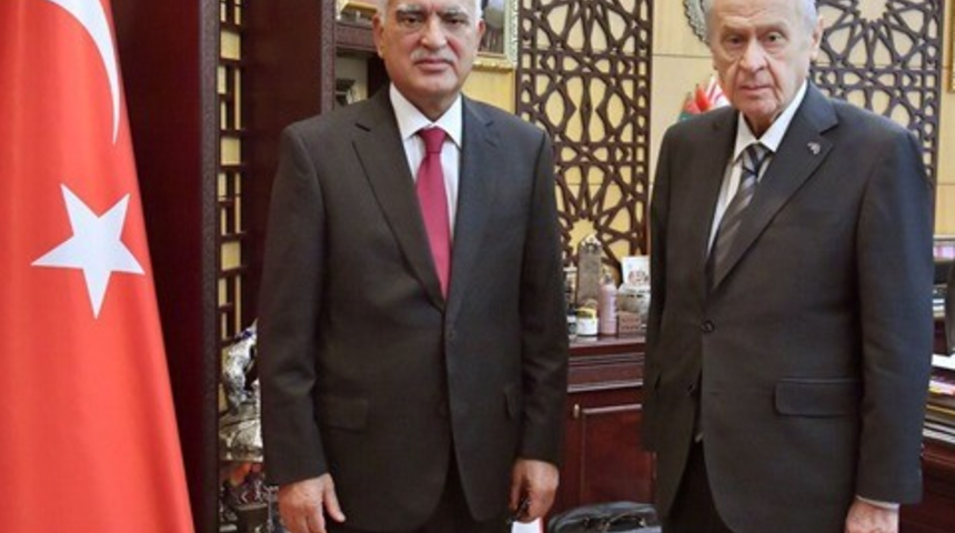 Türkmeneli Partisi Genel Başkanı'ndan Bahçeli'ye ziyaret: Göçler bizi olumsuz etkiliyor