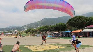 Antalya'da, Türkiye Yamaç Paraşütü Hedef Yarışması 3. Etap Yarışları başladı