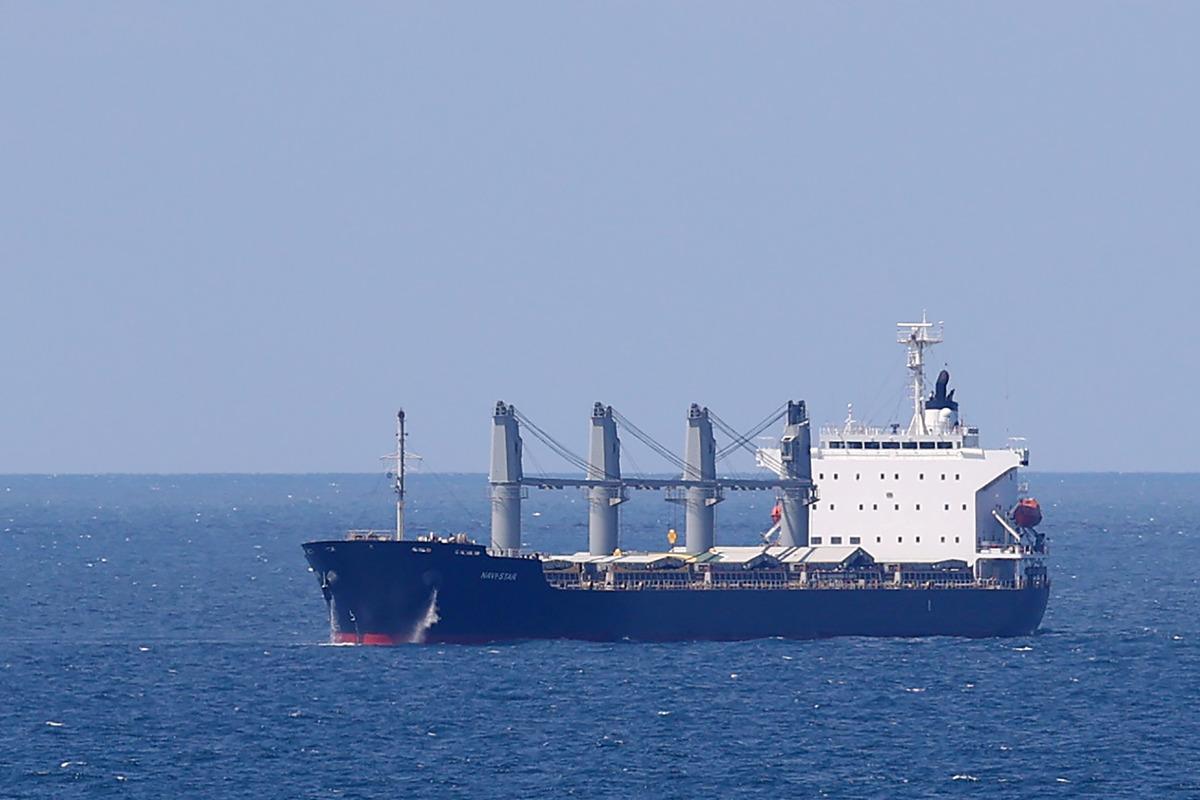 Odessa'dan gelen "Navi-Star" gemisi İstanbul Boğazı'nın Karadeniz girişine ulaştı