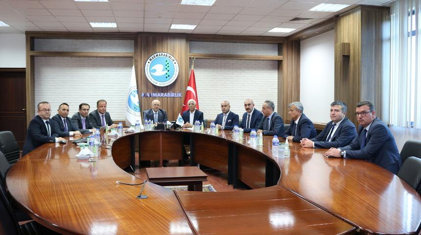 Ticaret Bakan Yardımcısı Sezai Uçarmak, Marmarabirlik'i ziyaret etti: