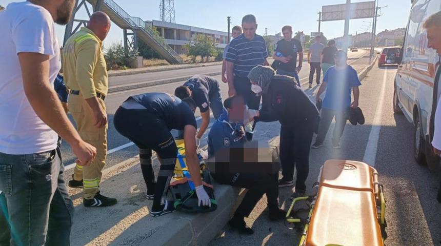Tekirdağ'da mesaiden çıkan polis memuruna otomobil çarptı!
