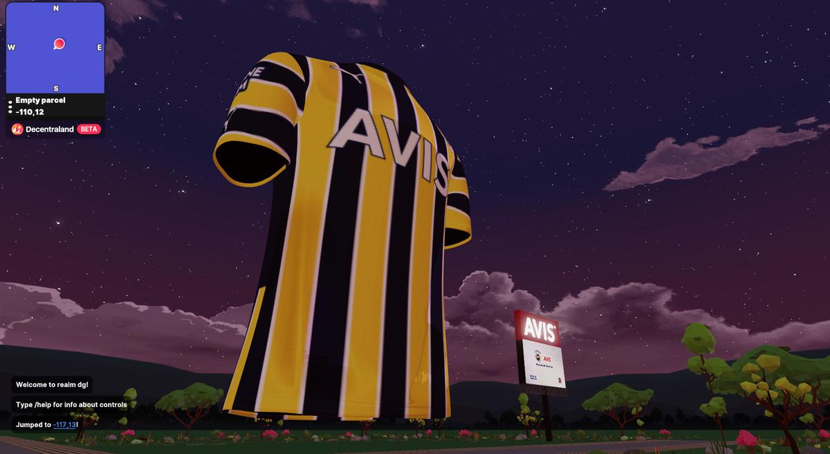 Avis, Fenerbah&ccedil;e sponsorluğunu "metaverse"deki dev forma ile ta&ccedil;landırdı