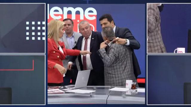 Canlı yayında gergin dakikalar! Milletvekili Enginyurt, gazeteci Şimşek'in üzerine yürüdü, yayını kesmek zorunda kaldılar