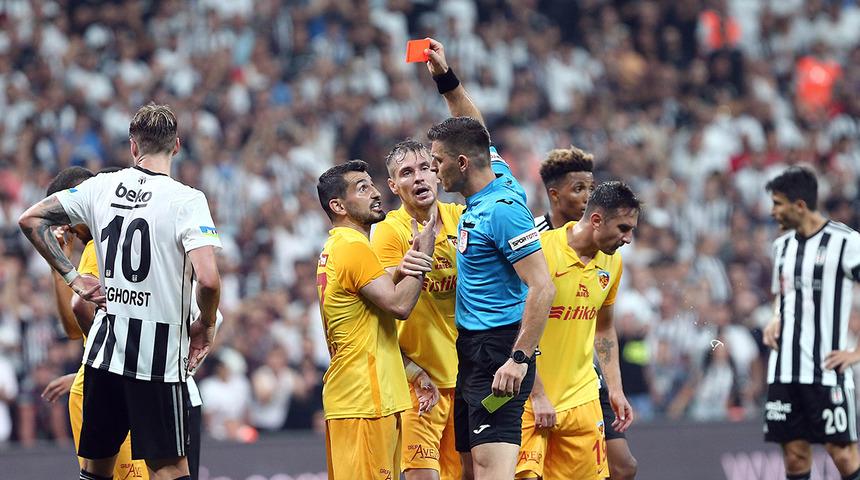 SON DAKİKA: Beşiktaş Kayserispor maçında 4 dakikada 2 tartışmalı karar! 1 penaltı 1 ofsayt...