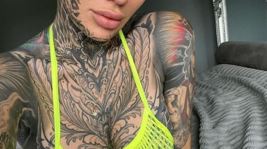 İngiltere'nin en çok dövmesi olan kadını anlattı! ''Özel bölgeme dövme yaptırdıktan sonra...''