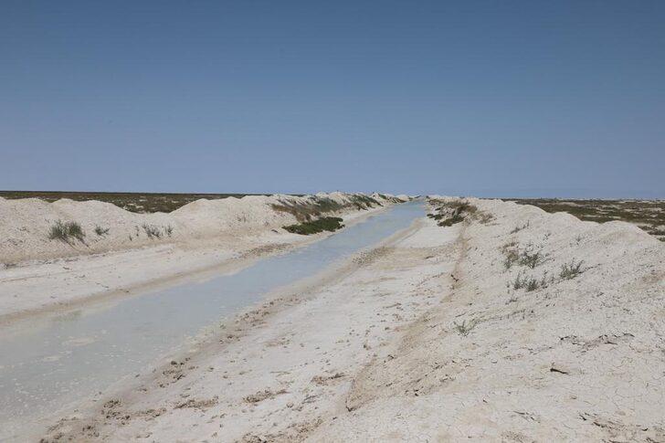 Tuz Gölü'ndeki flamingolar için 4 kilometreden su aktarımı başladı G3