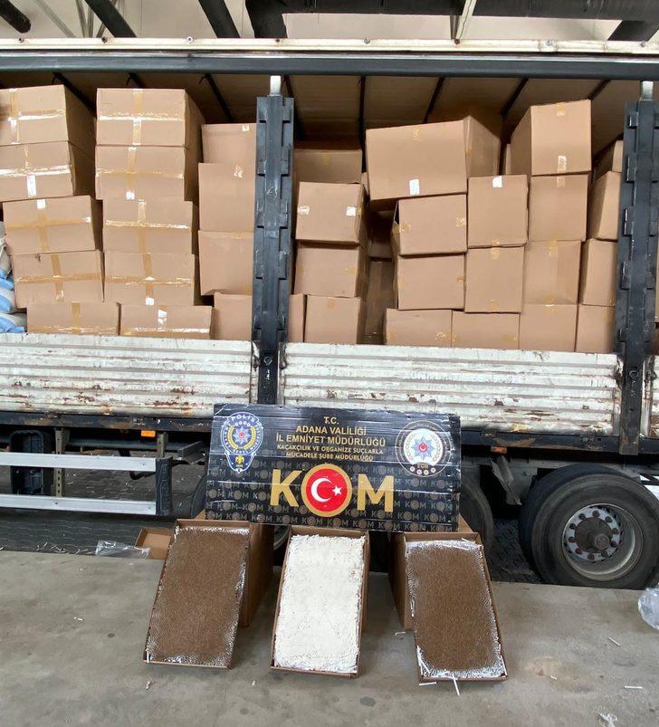 Adana'da 8 milyon 560 bin makaron ele geçirildi G4