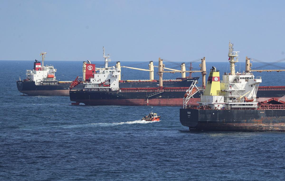 Ukrayna'dan hareket eden "Polarnet" gemisinin İstanbul a&ccedil;ıklarındaki denetimi başladı