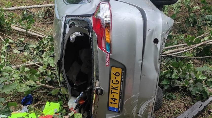 Giresun'da otomobilin devrildiği kazada 1 kişi öldü, 3 kişi yaralandı