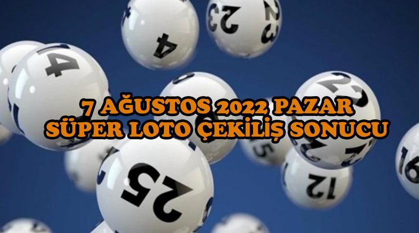 Süper Loto 7 Ağustos 2022 sonuçları açıklandı! 7.08.2022 Süper Loto Sonuç Sorgulama ekranı