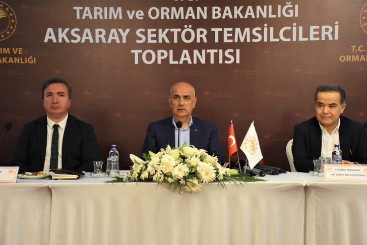 Tarım ve Orman Bakanı Kirişci, Aksaray'da sektör temsilcileriyle buluştu: G2