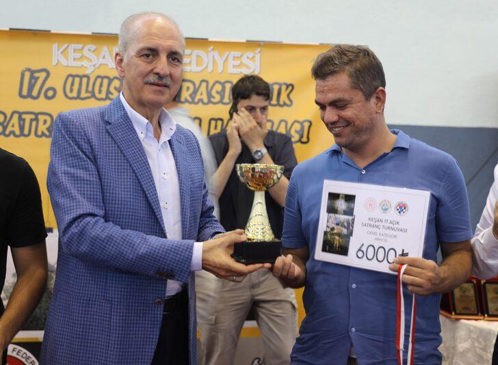 AK Parti'li Kurtulmuş, Uluslararası Açık Satranç Turnuvası ödül törenine katıldı: G2