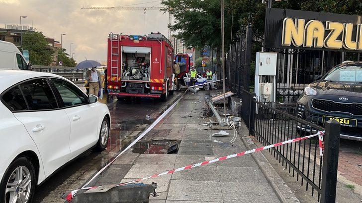 Üsküdar'da kaza yapan İETT otobüsünde hasar oluştu G5