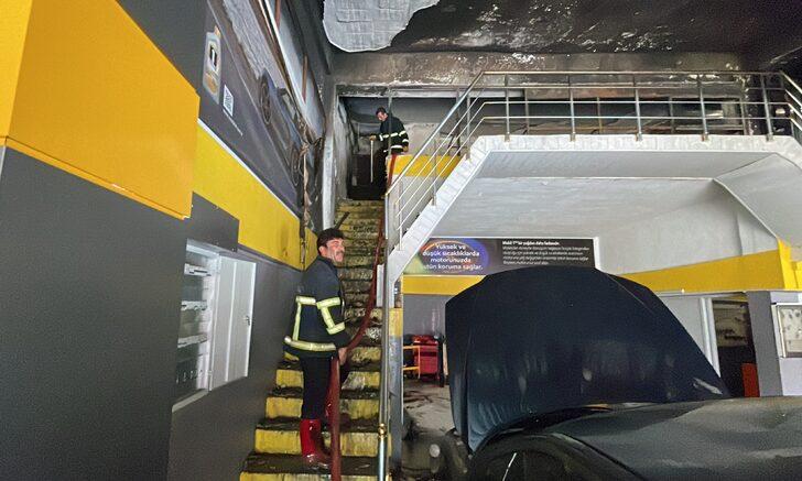 Adıyaman Küçük Sanayi Sitesi'nde çıkan yangına müdahale eden itfaiye eri yaralandı G1