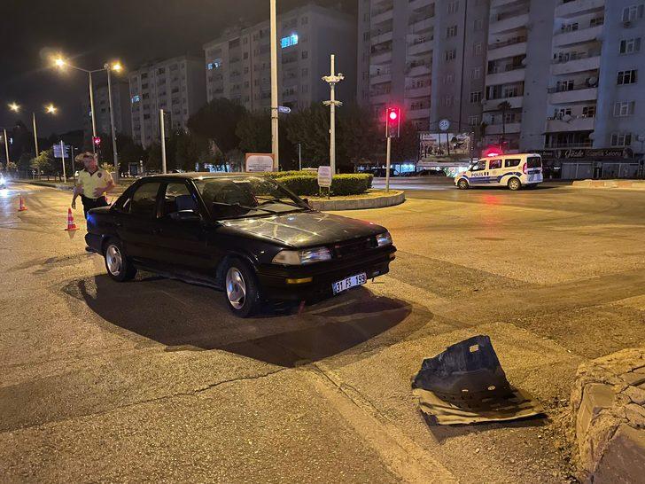 Kahramanmaraş'ta polisin "dur" ihtarına uymayıp kaçan sürücü kaza yapınca yakalandı G3