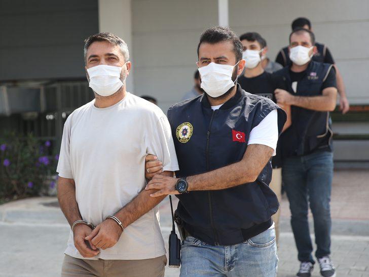 Mersin'de "Temizleme 2 Operasyonu"nda yakalanan 5 şüpheli adliyede G1