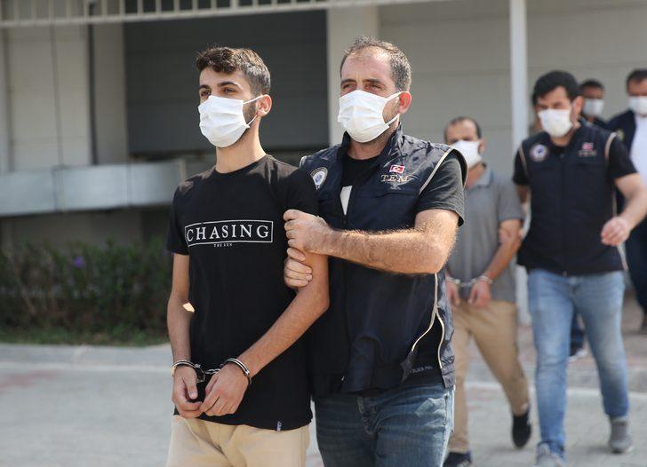 Mersin'de "Temizleme 2 Operasyonu"nda yakalanan 5 şüpheli adliyede G2