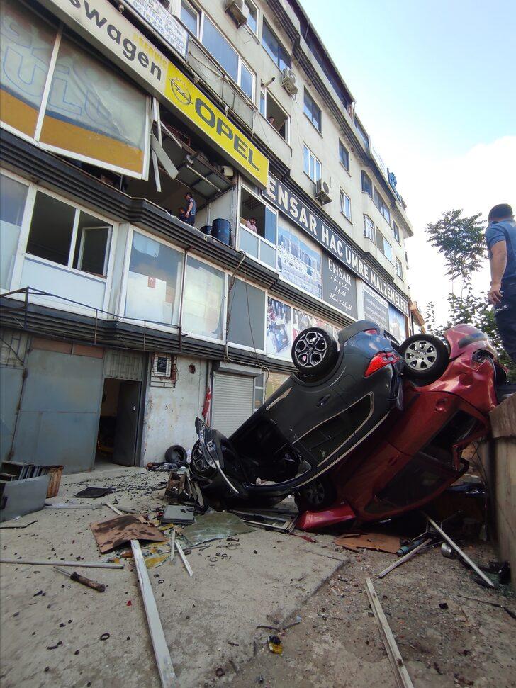 Viteste unuttuğu aracıyla ikinci kattan düşen sürücü ağır yaralandı G2
