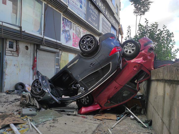 Viteste unuttuğu aracıyla ikinci kattan düşen sürücü ağır yaralandı G4