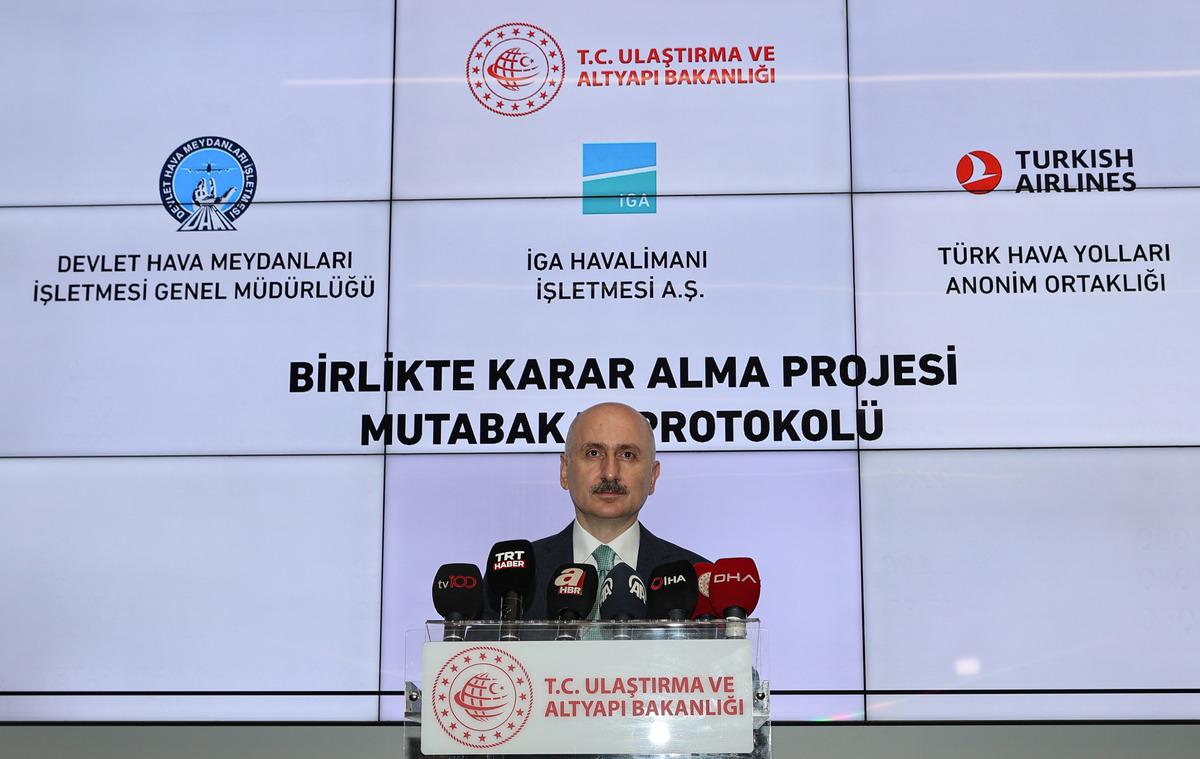 DHMİ, THY ve İGA İstanbul Havalimanı'nda "Birlikte Karar Alma Projesi Mutabakat Protokol&uuml;" imzaladı