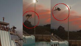 Sosyal medyada gündem oldu! Tehlikeli atlayışı milyonlarca izlenmeye ulaştı