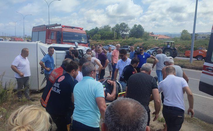 Sakarya'da kamyonetle çarpışan otomobilden fırlayan sürücü yaralandı G3