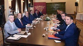 Haluk Koç ve Ömer Çelik'ten koalisyon açıklaması