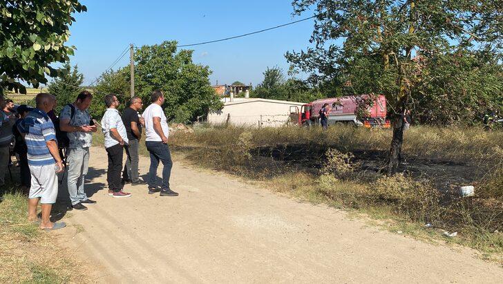 Tekirdağ'da evlere yakın bölgedeki samanlık yangınında 20'ye yakın koyun telef oldu G3