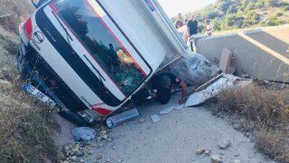 Tokat'ta iki kamyonetin çarpıştığı kazada 4 kişi yaralandı