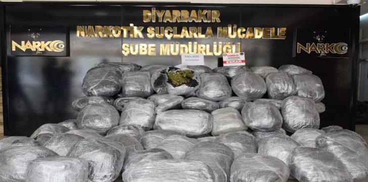 Diyarbakır'da 2 ayda 720 kilo 512 gram esrar ve türevleri ele geçirildi G4