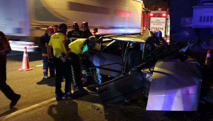 Tünelde feci kaza! Yolcu otobüsü otomobile çarptı: 2 ölü, 1 yaralı