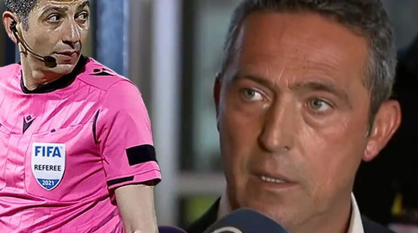 Fenerbah&ccedil;e'de Ali Ko&ccedil;'tan ma&ccedil;ın hakemine sert tepki!
