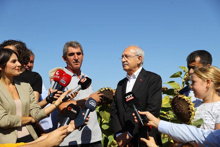 CHP Genel Başkanı Kılıçdaroğlu, Edirne'de çiftçilerle bir araya geldi: G3