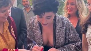 Gonca Vuslateri sitem etti: Memleketin bütün derdi bitti, bir hafta boyunca benim göğüsler konuşuldu