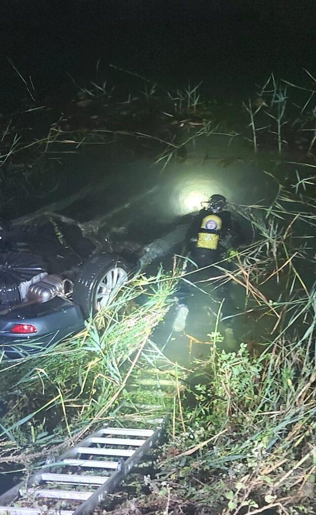 Fethiye'de su kanalına devrilen otomobildeki 2 kişi hayatını kaybetti