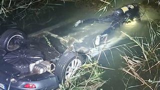 Fethiye'de su kanalına devrilen otomobildeki 2 kişi hayatını kaybetti