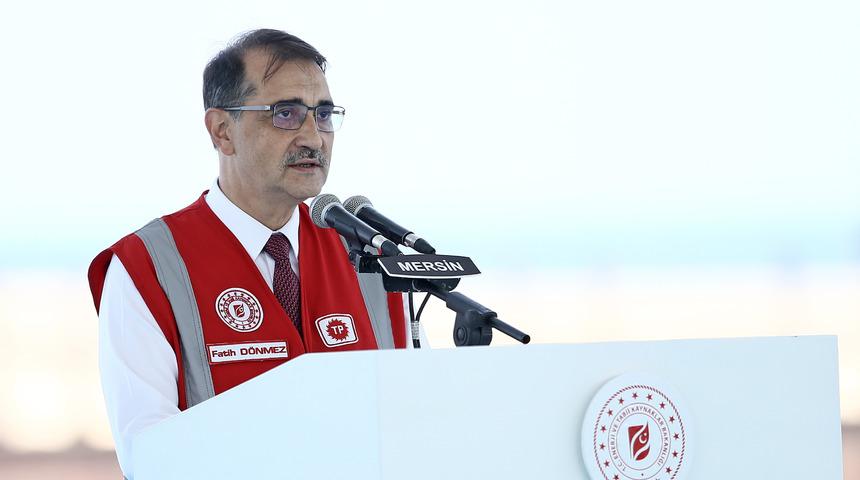Bakan Dönmez, Abdülhamid Han sondaj gemisini ilk görev yerine uğurlama töreninde konuştu: