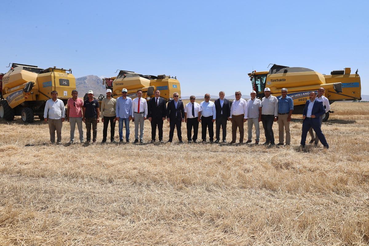 Sivas'ta alternatif yem bitkisi tritikalenin hasadına başlandı