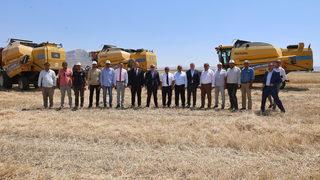 Sivas'ta alternatif yem bitkisi tritikalenin hasadına başlandı