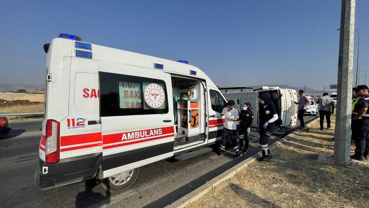 Kahramanmaraş'ta işçi servisi devrildi, 4 kişi yaralandı G4