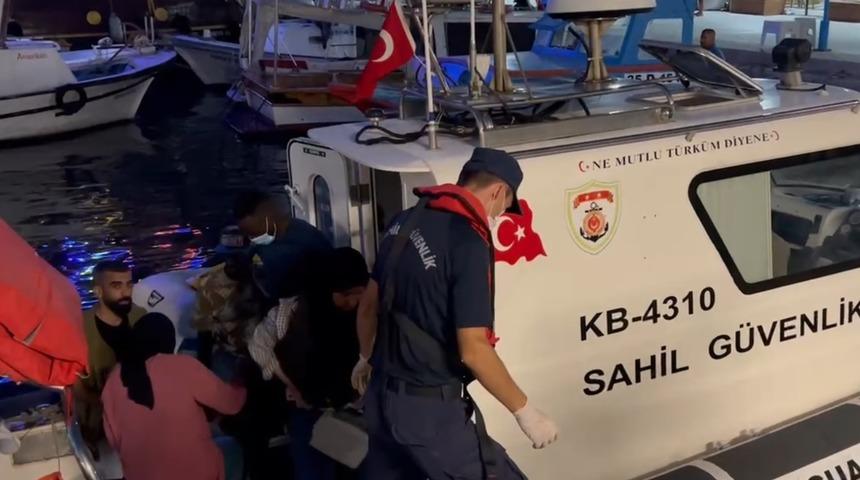 İzmir açıklarında 93 düzensiz göçmen kurtarıldı