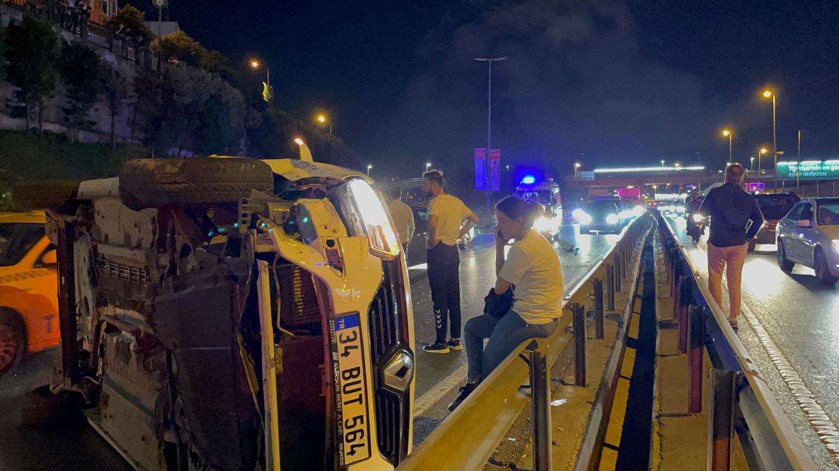 Kağıthane&rsquo;deki trafik kazasında 1 kişi yaralandı
