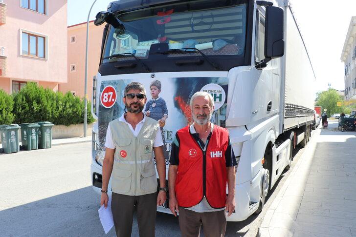 Erzincan'da 26 ton un Suriye'ye gönderildi G1