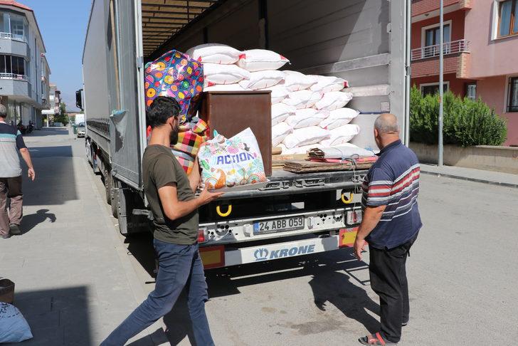 Erzincan'da 26 ton un Suriye'ye gönderildi G3