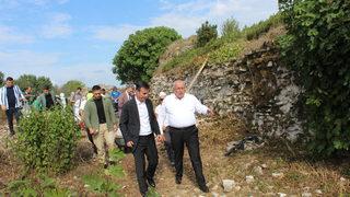 Bizans döneminin izlerini taşıyan Harmantepe Kalesi'nde kazı çalışmaları sürüyor