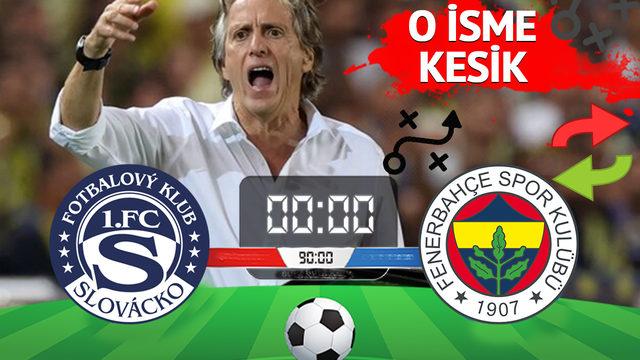 SON DAKİKA: Jorge Jesus'dan beklenmedik karar! İşte Fenerbahçe'nin Slovacko maçı 11'i